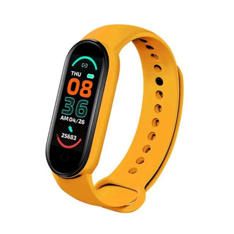 M7 0.96 inch Color Screen Smart Watch,Support Heart Rate Monitoring/Blood Pressure Monitoring(Yel...