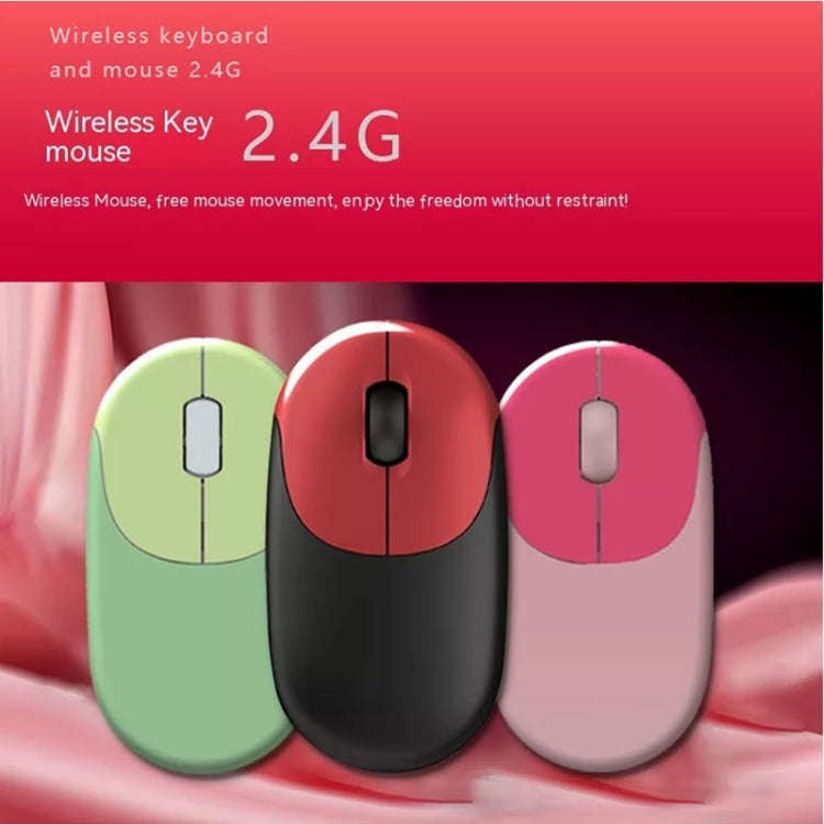 QW02 Wireless Keyboard Mouse Set(Pink)