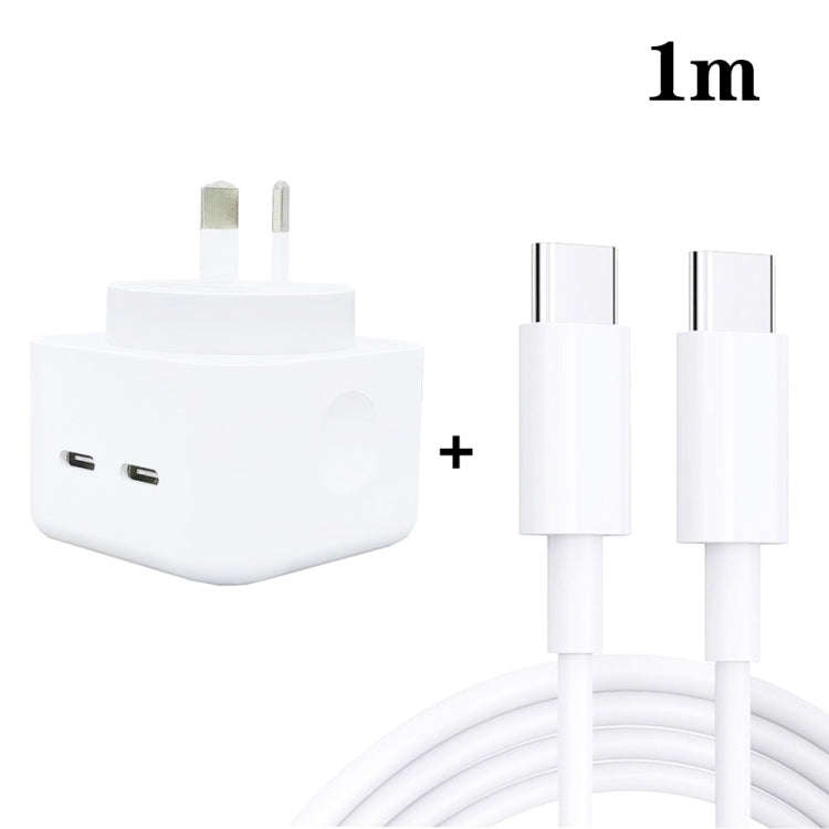 SDC-40W Dual PD USB-C / Type-C Ports Charger with 1m Dual Type-C Cable, AU Plug