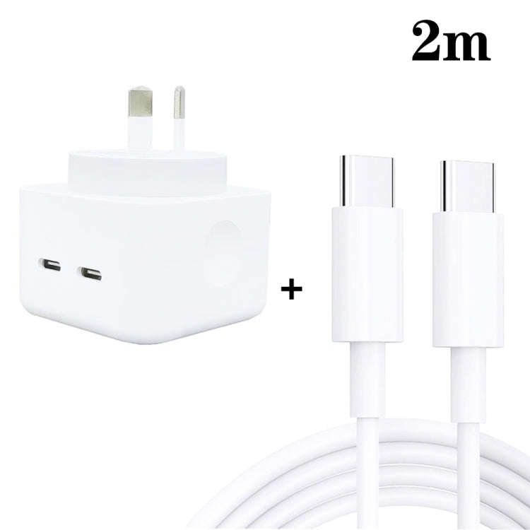 SDC-40W Dual PD USB-C / Type-C Ports Charger with 2m Dual Type-C Cable, AU Plug