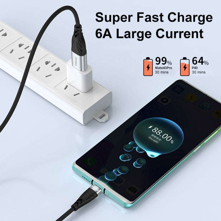 ENKAY Hat-Prince 1m PD100W 2 in 1 USB 3.0 / Type-C to Type-C 6A Super Fast Charging Data Cable
