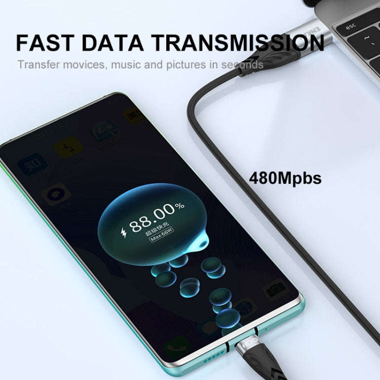 ENKAY Hat-Prince 1m PD100W 2 in 1 USB 3.0 / Type-C to Type-C 6A Super Fast Charging Data Cable
