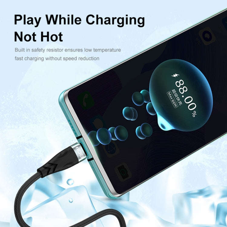 ENKAY Hat-Prince 1m PD100W 2 in 1 USB 3.0 / Type-C to Type-C 6A Super Fast Charging Data Cable