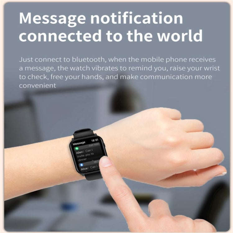 Q28 1.8 inch Color Screen Smart Watch,Support Heart Rate Monitoring / Blood Pressure Monitoring(B...