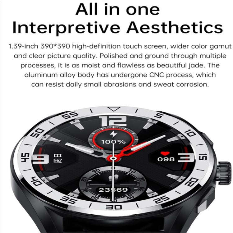 PG339 1.39 inch Color Screen Smart Watch, Support Heart Rate / Blood Pressure Monitoring(Black)