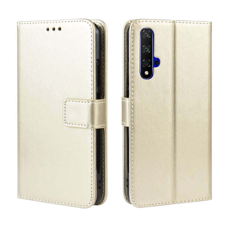 Retro Crazy Horse Texture Horizontal Flip Leather Case for HUAWEI Honor 20 , with Holder & Card S...