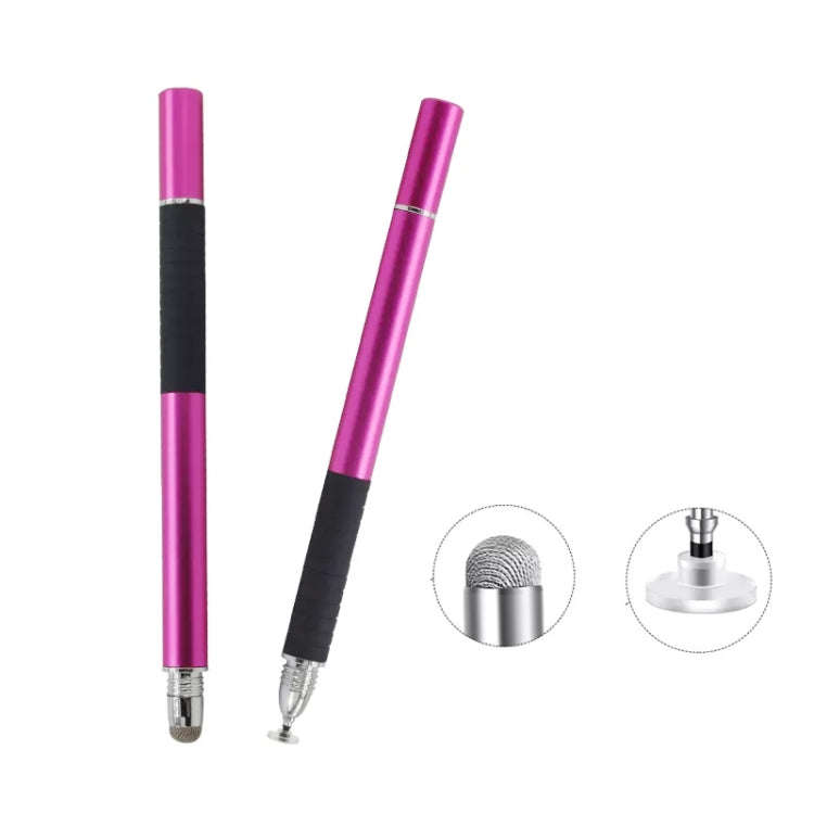 AT-31 Conductive Cloth Head + Precision Sucker Capacitive Pen Head 2-in-1 Handwriting Stylus(Rose...
