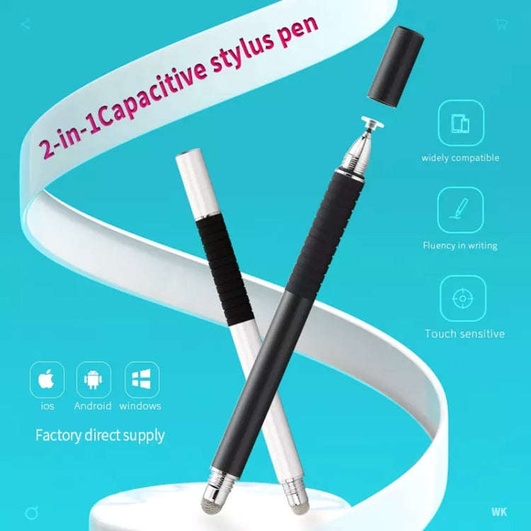 AT-31 Conductive Cloth Head + Precision Sucker Capacitive Pen Head 2-in-1 Handwriting Stylus with...