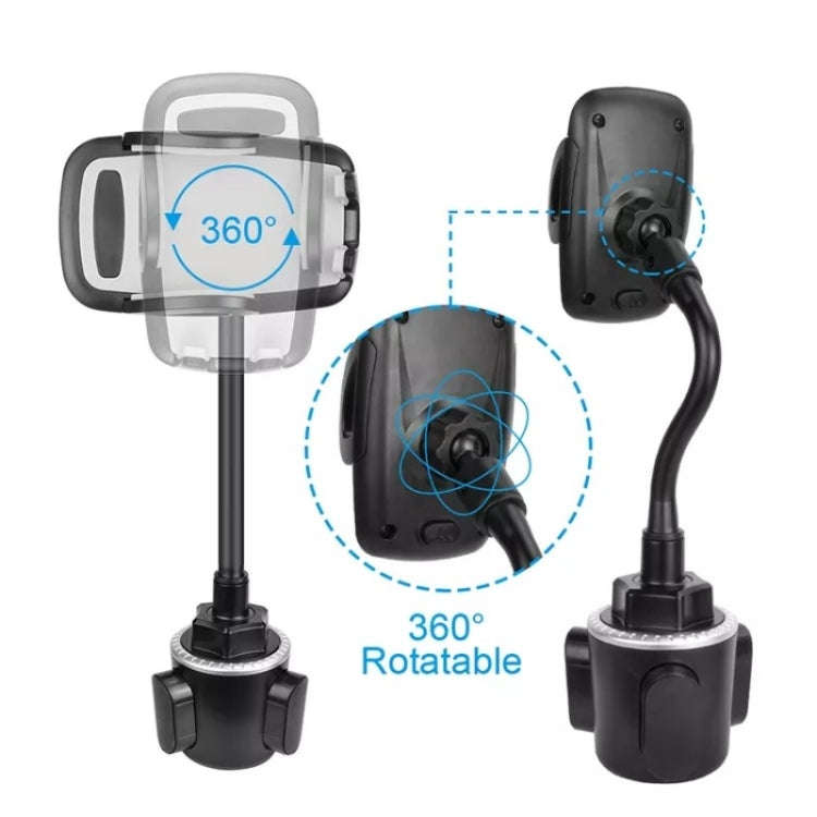 A64+X905 Universal 360 Degree Car Phone Mount Adjustable Gooseneck Cup Holder Stand