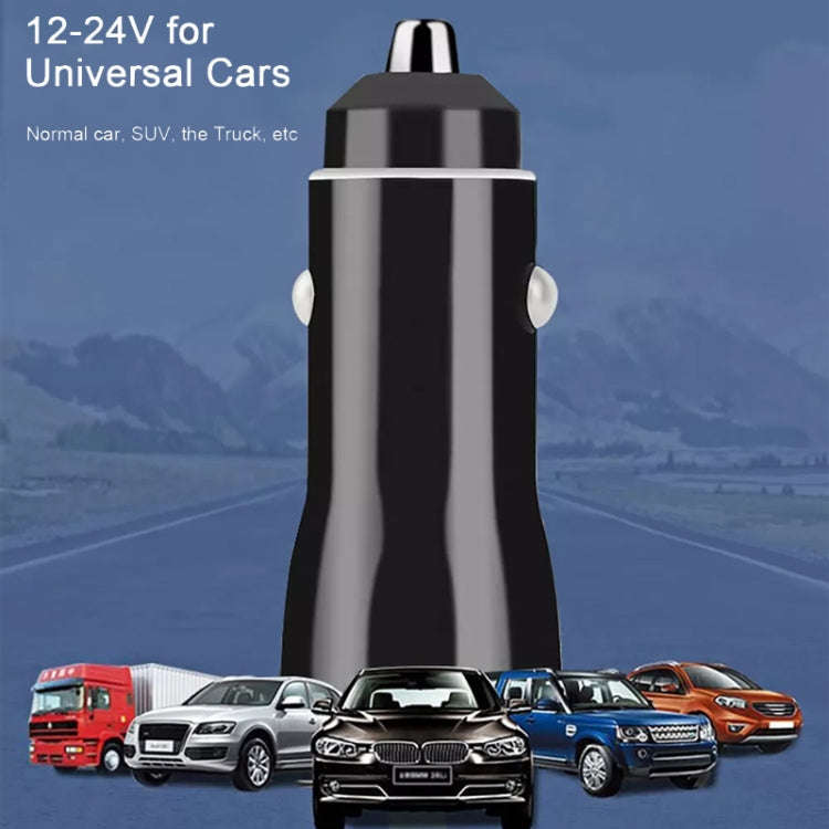 TE-P8 40W PD20W + PD20W Dual Port PD3.0 Car Charger with Type-c to Type-C Data Cable, Length: 1m(...