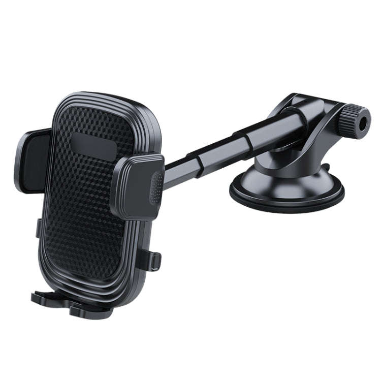 A190+X903 Car Windscreen Dashboard Sucker Mount 3-Phase Telescopic Long Arm Phone Holder