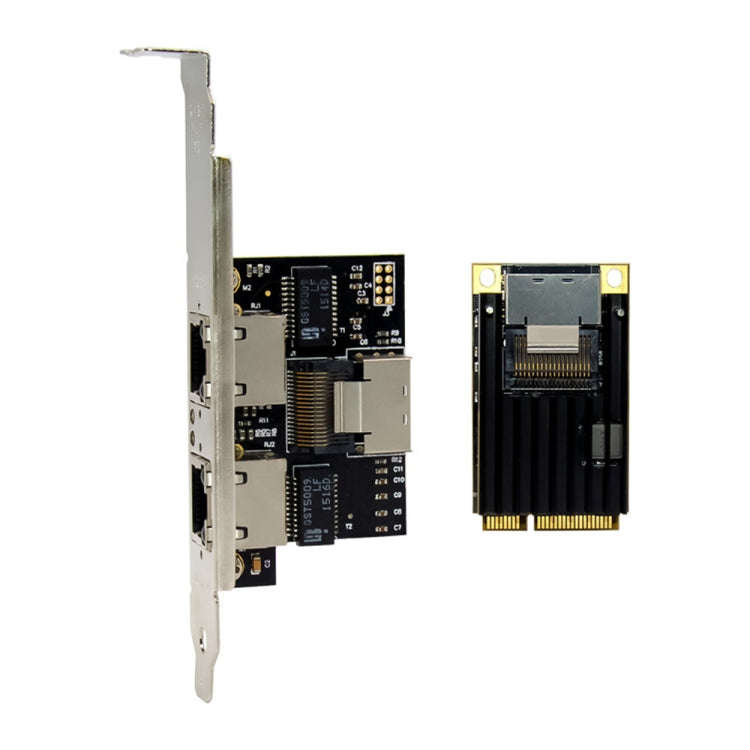 ST7242 Mini PCIE Dual RJ45 Gigabit Ethernet Networking Interface card NHI350AM2