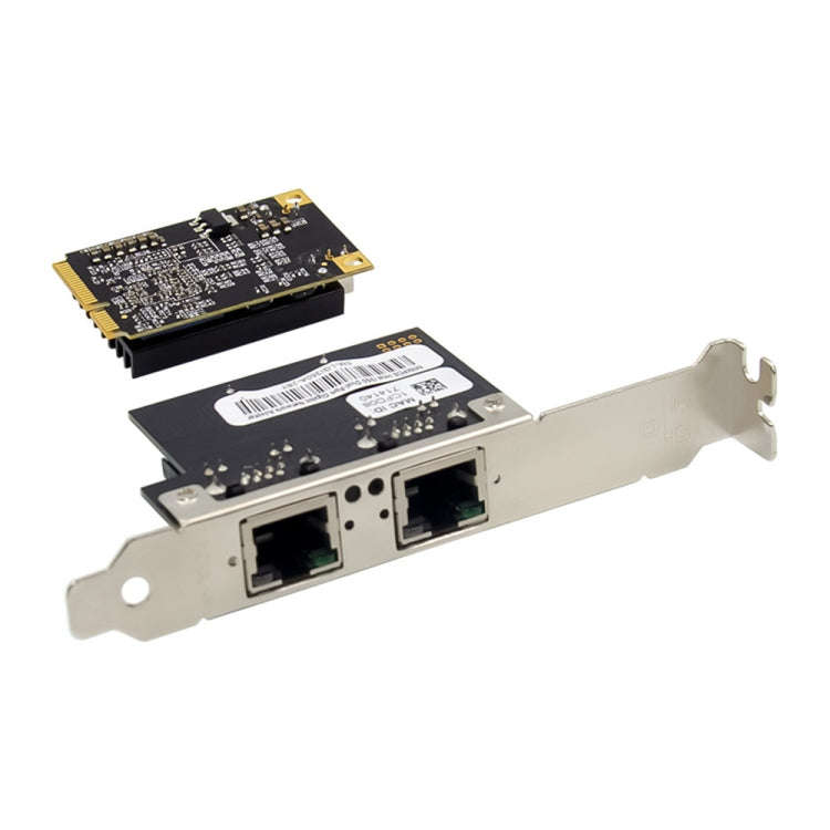 ST7242 Mini PCIE Dual RJ45 Gigabit Ethernet Networking Interface card NHI350AM2