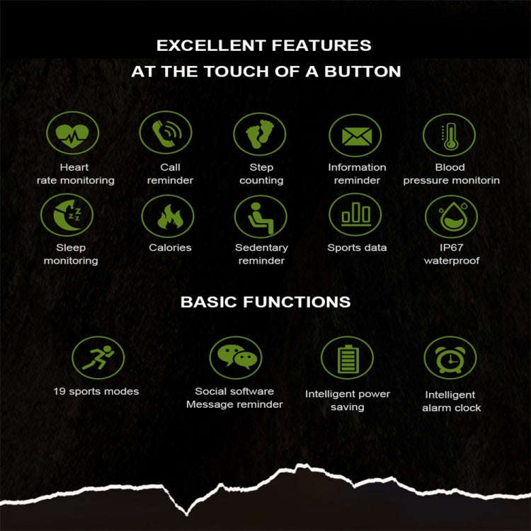 NX3 1.83 inch Color Screen Smart Watch,Support Heart Rate Monitoring/Blood Pressure Monitoring(Bl...
