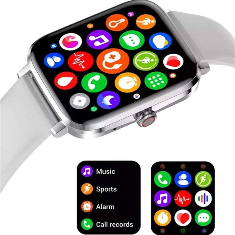 HK20 1.85 inch Color Screen Smart Watch,Support Heart Rate Monitoring/Blood Pressure Monitoring(S...