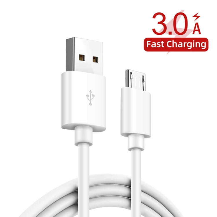 38W PD20W + QC3.0 USB Car Charger with USB to Micro USB Data Cable, Length: 1m(White)
