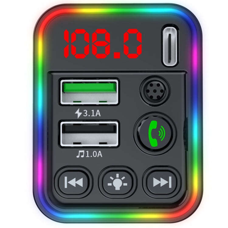 F19 Fast Charging Dual USB Blue Tooth Transmisor  Car Mp3 Player