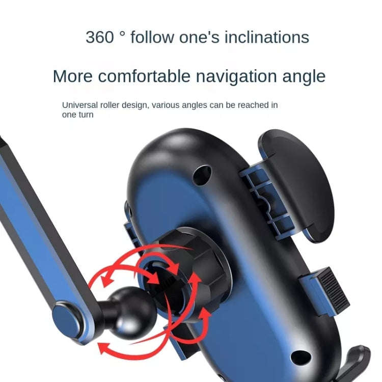 R004 Rearview Mirror 360 Rotatable Retractable Car Phone Holder