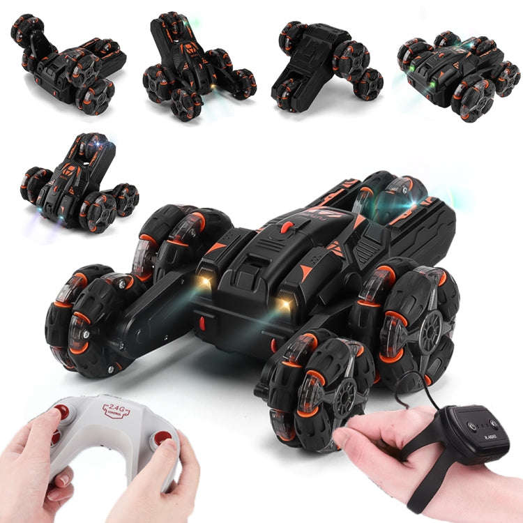 MoFun Five-wheeled Stunt Car 360-degree Swing Arm 2.4G Multifunctional RC Car, specifications:Dou...