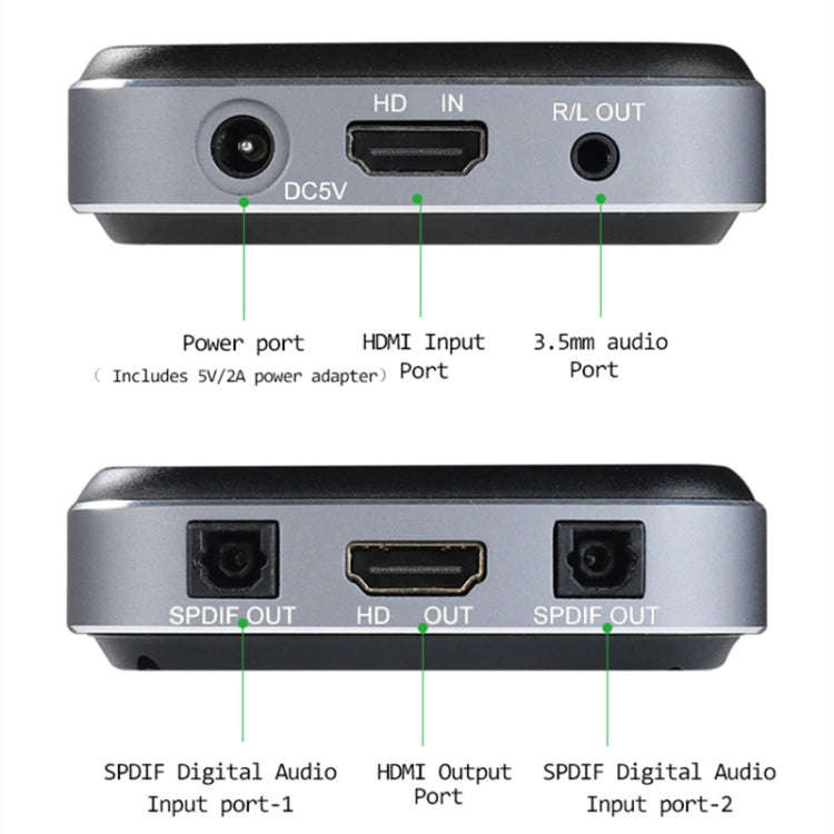 AYSA-11V21 8K/60Hz YbCr420 HDR10 Output 7.1 HDMI8K Audio Separator 2.1 Audio separator