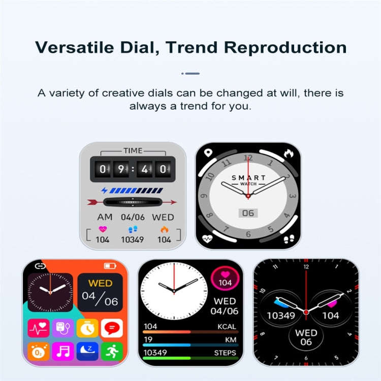 ZW32 1.85 inch Color Screen Smart Watch,Support Heart Rate Monitoring/Blood Pressure Monitoring(P...