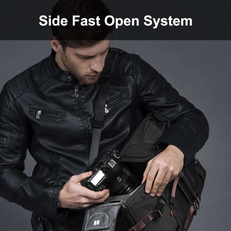 K&F CONCEPT KF13.092 Multifunctional Dual-layer Shockproof Waterproof Camera Backpack Travel Trip...