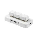 MK321BT Bluetooth 5.1 3 Keys Custom Keys Game Office PS Clip Macro Programming Keypad(White)