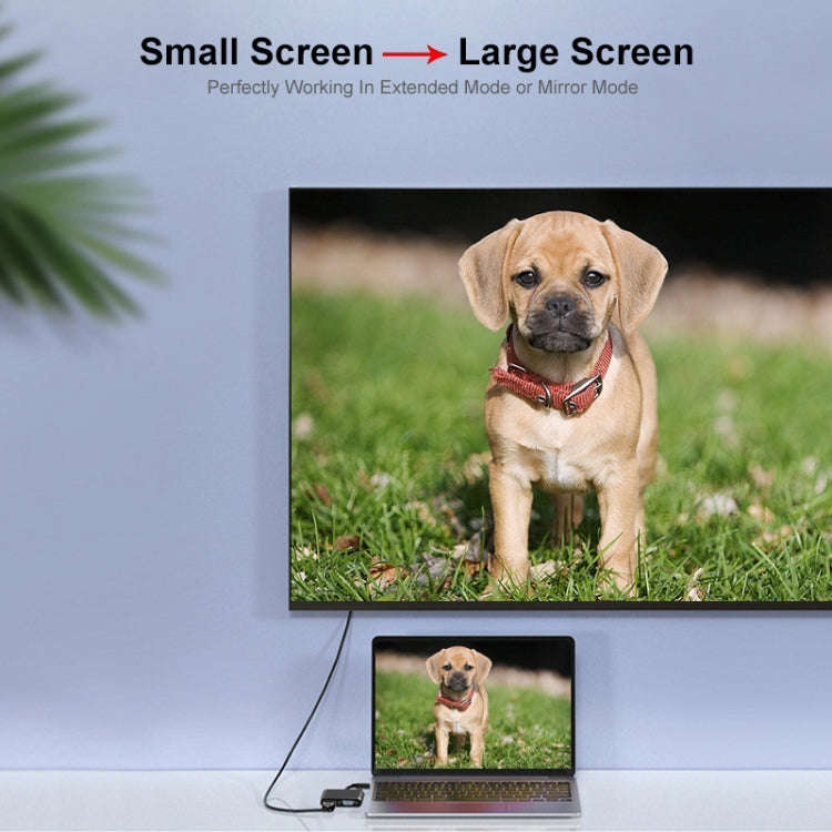 JUNSUNMAY 1080P HDMI to HDMI + VGA Converter Screen Splitter Adapter