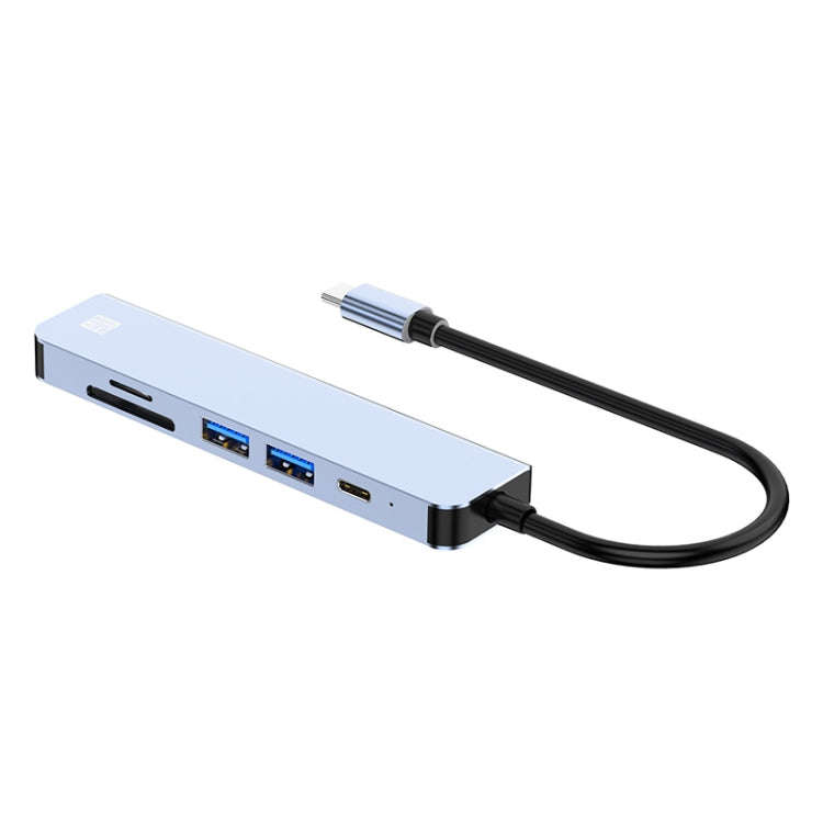 JUNSUNMAY 6 in 1 Type-C to 4K HDMI Docking Station Adapter USB-C PD Quick Charge Hub SD/TF Card R...