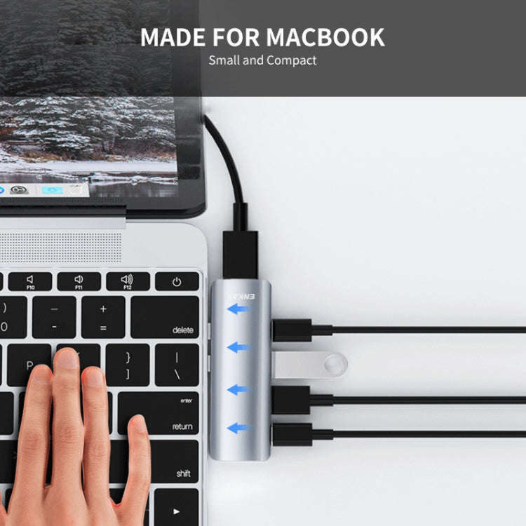 ENKAY Hat-Prince 5 in 2 Hub Type-C to 4K HDMI / USB 3.0 Docking Station Adapter