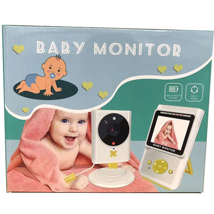 855P 2.4 inch Home Wireless Yellow Baby Monitor with Baby Surveillance Camera(AU Plug)