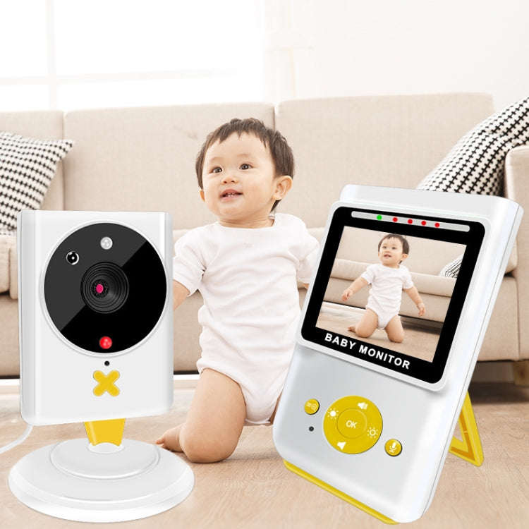 855P 2.4 inch Home Wireless Yellow Baby Monitor with Baby Surveillance Camera(AU Plug)
