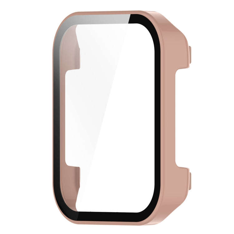 For Realme Watch 3 Pro PC+ Toughened Film Integrated Protective Case(Pink)