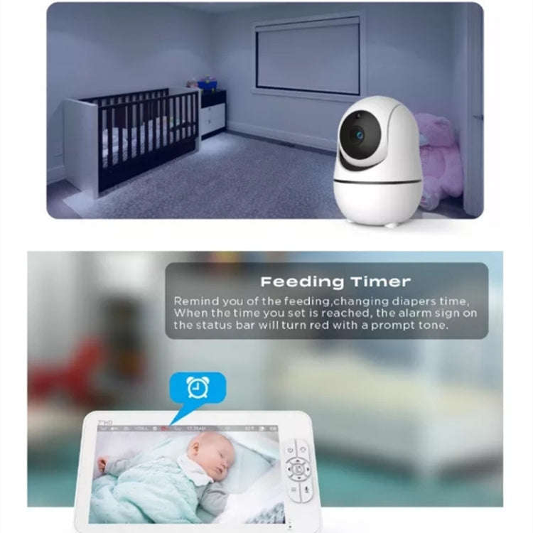 SM70PTZ 7 inch Screen 2.4GHz Wireless Digital Baby Monitor,  Auto Night Vision / Two-way Voice In...