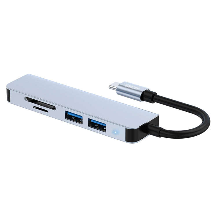 ENKAY Hat-Prince 5 in 1 Docking Station Adapter HUB SD/TF Card Reader, Interface:Type-C