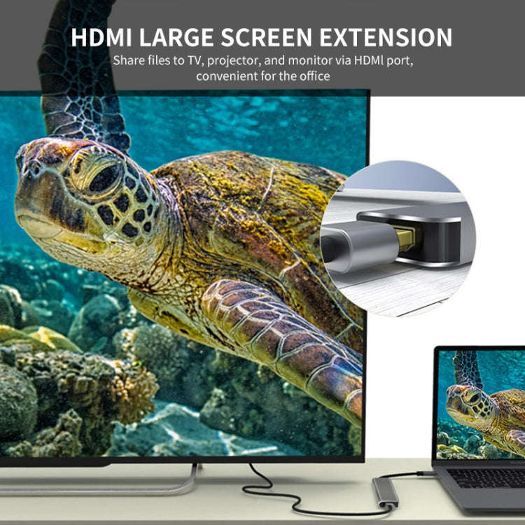 ENKAY Hat-Prince 5 in 1 Type-C Hub 4K HDMI Converter Docking Station USB 3.0 Adapter