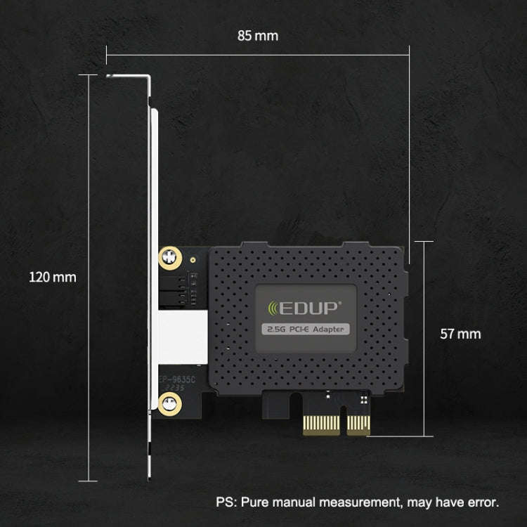 EDUP EP-9635C 2.5Gbps Gigabit Game Wired Network Card 2500M High Speed Internet Port Expansion De...