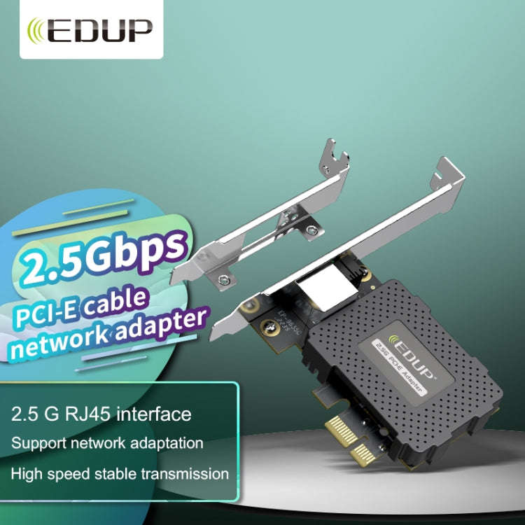 EDUP EP-9635C 2.5Gbps Gigabit Game Wired Network Card 2500M High Speed Internet Port Expansion De...
