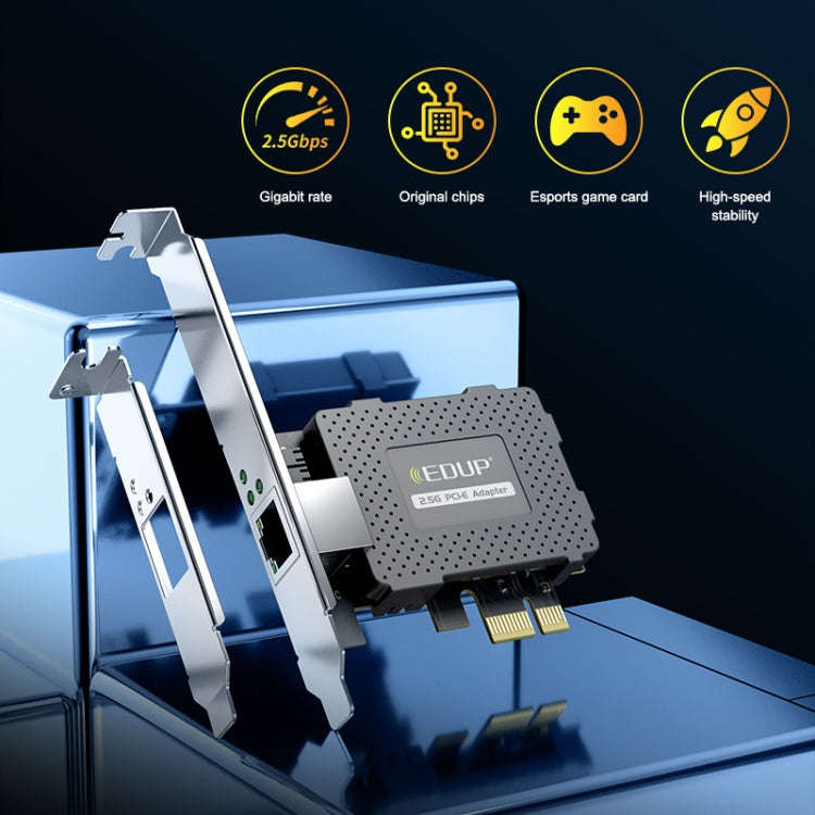 EDUP EP-9635C 2.5Gbps Gigabit Game Wired Network Card 2500M High Speed Internet Port Expansion De...