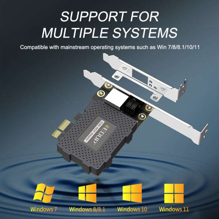 EDUP EP-9635C 2.5Gbps Gigabit Game Wired Network Card 2500M High Speed Internet Port Expansion De...