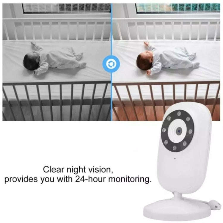 835P 3.5 inch Video Wireless Baby Monitor IR Night Vision Voice Security Camera(AU Plug)