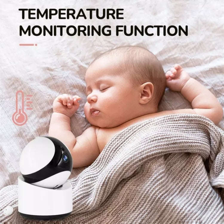 DY55A Built-in Lullabies Video Babyphone 5 inch Screen Digital Wireless Baby Monitor Camera(EU Plug)