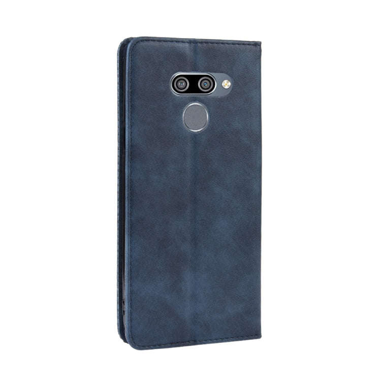Magnetic Buckle Retro Crazy Horse Texture Horizontal Flip Leather Case for LG K50 /LG Q60 , with ...