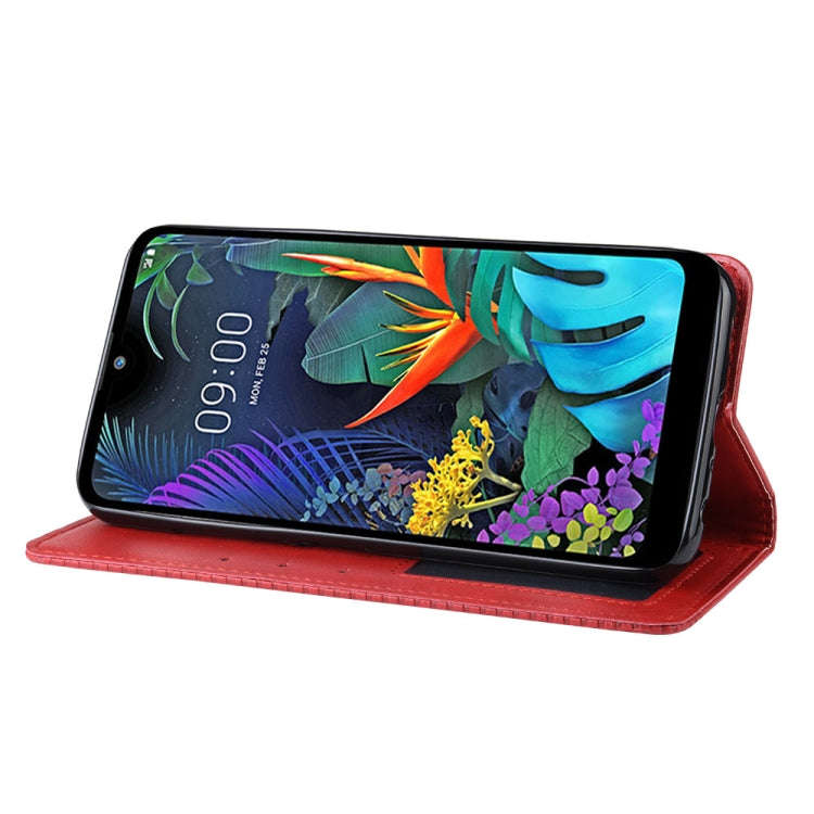 Magnetic Buckle Retro Crazy Horse Texture Horizontal Flip Leather Case for LG K50 /LG Q60 , with ...