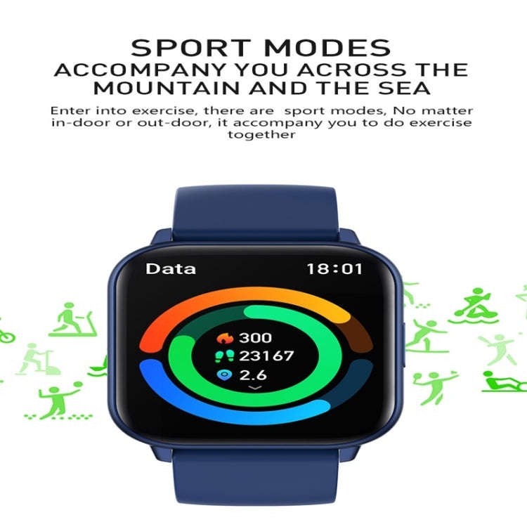 P56T 1.91 inch Color Screen Smart Watch,Support Heart Rate Monitoring / Blood Pressure Monitoring...