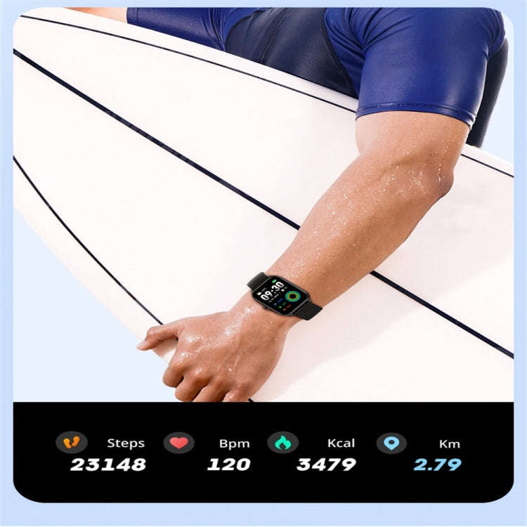 P58 1.96 inch Color Screen Smart Watch Support Heart Rate Monitoring / Blood Pressure Monitoring(...