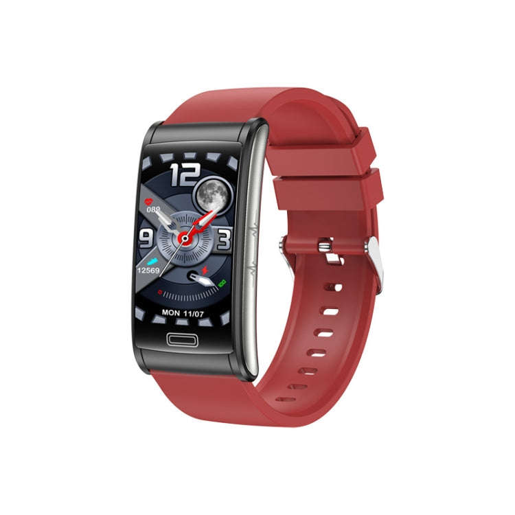 E600 1.47 inch Color Screen Smart Watch Silicone Strap Support Heart Rate Monitoring / Blood Pres...
