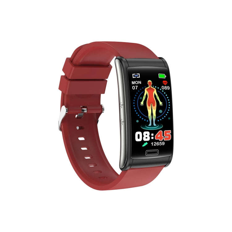 E600 1.47 inch Color Screen Smart Watch Silicone Strap Support Heart Rate Monitoring / Blood Pres...