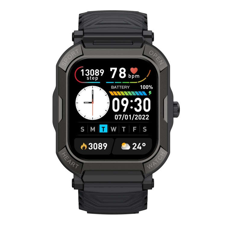 H30 1.91 inch Color Screen Smart Watch,Support Heart Rate Monitoring / Blood Pressure Monitoring(...