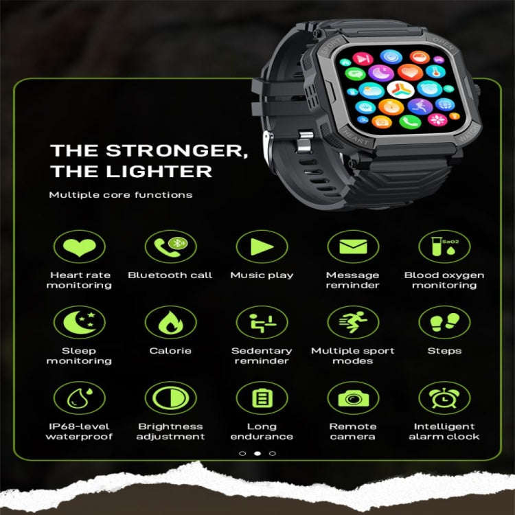 H30 1.91 inch Color Screen Smart Watch,Support Heart Rate Monitoring / Blood Pressure Monitoring(...